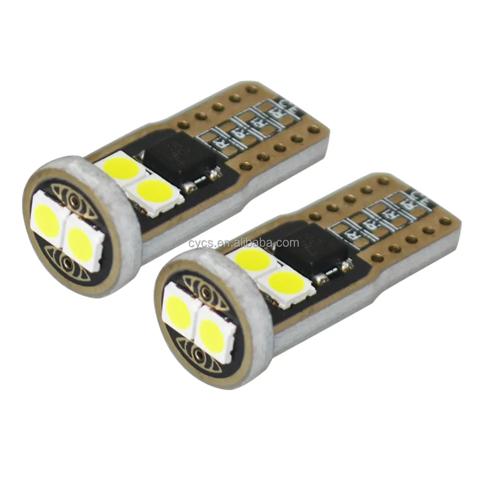 12V 194 168 501 T10 6smd 6leds 3030 CANbus sin errores W5W lámpara LED de coche T10 194 bombilla led de cuña lateral