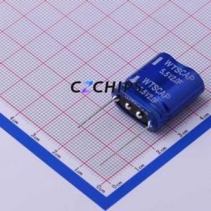 ซุปเปอร์คาปาซิเตอร์ WTR5V52F00Z-2120L2 แบบ Through hole Component (THT), ระยะขา P=16 มม. ความจุ 2F ±20%~+80% แรงดัน 5.5V กระแสไฟ 50uA ที่ 24 ชั่วโมง - Product Image 1