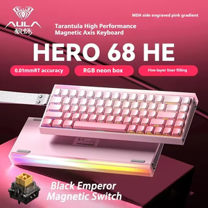 Tastiera Meccanica Gaming Cablata AULA Hero 68 HE PBT con Effetto Hall 8K Return 0.01mm - Product Image 3