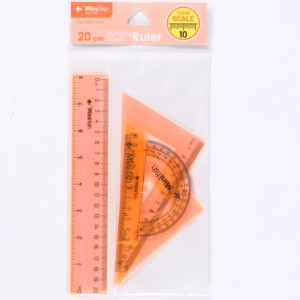 Gran oferta, juego de reglas rectas PS de doble escala fluorescente de 20cm, Material plástico para papelería y herramientas de medición para estudiantes escolares - Product Image 4