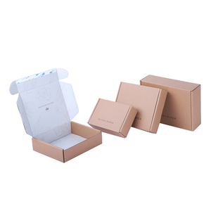 good price suit 9x6x4 brown self sealing color clothing custom boxes with logo packaging delivery shipping box for packaging