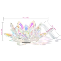 Coupelle à poudre en verre irisé en forme de fleur de lotus avec couvercle, étanche, professionnelle, facile à nettoyer, pour liquides et poudres, pour salon de manucure et DIY