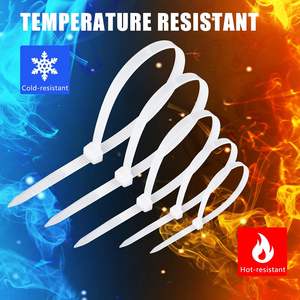 ケーブルジップタイ 600本入り セルフロック式 耐熱ナイロン 各種サイズ 4+6+8+<span class=keywords><strong>10</strong></span>+12インチ 多目的ワイヤー管理タイ - Product Image 6