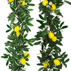 Piante Artificiali da Esterno con Frutti Pendenti, Ghirlanda di Limoni Gialli Finti per Decorazioni di Ristoranti - Product Image 4