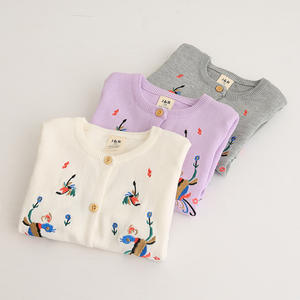 Latest Design Winter Sweater Children's Long Sleeve Embroidered Handwork Cardigan Sweater of Wholesale Clothing - Product Image 1