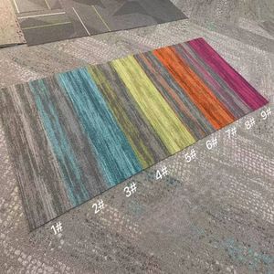 Коричневая переплетенная яркая ковровая плитка 1 м x 1 м огнестойкая для домашнего коммерческого ковра плитка - Product Image 1