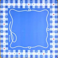 Tapis de Mahjong Américain Multicolore Teal en Caoutchouc Antidérapant Imperméable Housse de Table Portable MOQ 1 Ensemble Vente en Gros