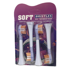 Têtes <span class=keywords><strong>de</strong></span> brosse à dents électriques soniques <span class=keywords><strong>de</strong></span> remplacement, poils doux DuPont, absorption des chocs, compatibles avec <span class=keywords><strong>Philips</strong></span> 6730, pour hôtel et usage domestique - Product Image 1