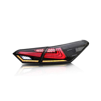 Ensemble de feux arrière LED fumés noirs avec clignotants pour Toyota Camry 2018-2021, remplacement des feux arrière
