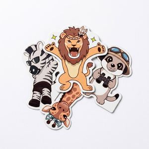 Aimants de réfrigérateur en papier personnalisables avec des animaux mignons, aimant de réfrigérateur personnalisé en dessin animé, décoration pour casier scolaire et tableau blanc - Product Image 4