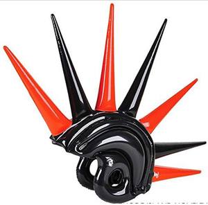 <span class=keywords><strong>Casque</strong></span> de motard gonflable pour Spike Pride Punk Mohawk Rainbow Hat Blow Up Gay Happy For Party Nouveauté Hat - Product Image 5