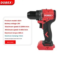 Perceuse pistolet multi-puissance à batterie au lithium 6013 rouge Tournevis rechargeable haute puissance industriel à main