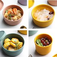 Boîte à lunch en silicone scellée, boîte bento, résistante à la chaleur, étanche, passe au lave-vaisselle, compartiments de conservation, grande capacité de rangement