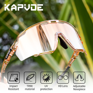 KAPVOE Vente en gros de lunettes de soleil de sport tendance pour hommes et femmes, lunettes de cyclisme, lunettes de <span class=keywords><strong>course</strong></span>, lunettes de pêche, lunettes de golf, lunettes de conduite - Product Image 2