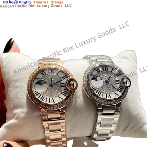 Reloj de Pareja Dial Original de Moda, Reloj de Oro para Mujer y Hombre, Reloj de Pulsera de Lujo al por Mayor, Relojes de Pareja de Negocios con Diamantes BV - Product Image 2