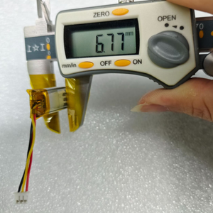 Batería de Estado Sólido de 3.7V 400mAh para Juguetes, Modelo 3.7V 400mAh, Tamaño de Batería 681345 - Product Image 6