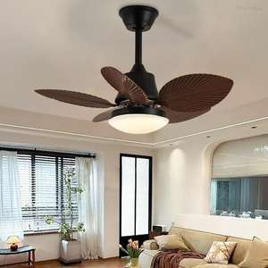 Ventilateur de plafond moderne à 5 pales, silencieux, à économie d'énergie, moteur DC, télécommande, lumière LED, construction métallique - Product Image 1