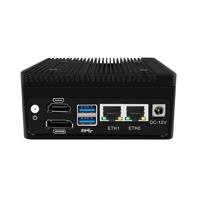 BKHD OEM Fanless MINI PC 8 Cores Intel I3-N305 N100 MINI Computer 2LAN 2.5G 2M.2 Home Office Network PC Linux Wins11 Ubuntu