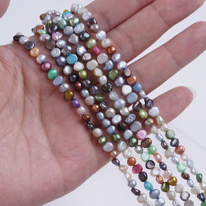 Perlas de Agua Dulce Naturales de Zhuji, 4-5 mm, Color Mixto, Orificio Lateral, Barrocas, Semi-Acabadas, para DIY - Product Image 3