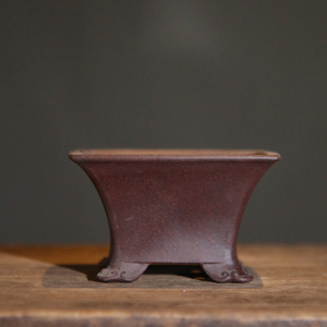 Maceta Miniatura Cuadrada/Rectangular de Arcilla Púrpura para Bonsái, Suculentas y Plantas Pequeñas - Product Image 2