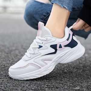Chaussures de course pour femmes, tige en mesh respirant, semelle extérieure en caoutchouc épais, légères, confortables, soutien de la voûte plantaire, amorties, automne/printemps - Product Image 6