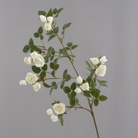 Bouquet de fleurs artificielles mixtes en soie, réaliste et parfumé, petite composition florale pour Pâques, Noël, mariage, salon, table