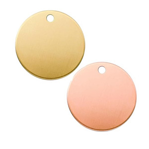 Espacios en blanco <span class=keywords><strong>hexagonales</strong></span> de latón para grabar <span class=keywords><strong>monedas</strong></span> de estampado de cobre con orificio circular - Product Image 3