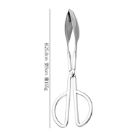 Outil de cuisine en métal en acier inoxydable pour buffet barbecue et pinces de cuisson pour viande à steak et nourriture pour usage domestique et gâteau/pain