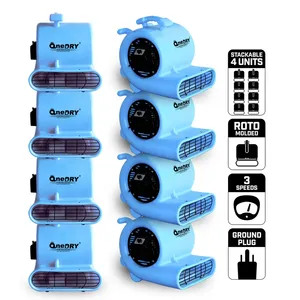 Onedry Pro thảm công nghiệp Blower & máy sấy Combo (ap110005/AP110005-1) | 1/3HP Turbo luồng không khí | 1119cfm cao áp - Product Image 4