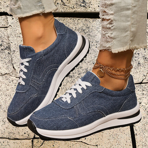 Zapatos Casuales de Mujer para Caminar, con Cordones, Transpirables, Cómodos, que Aumentan la Estatura, para Otoño y Verano - Product Image 2