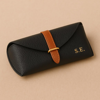 Étui à lunettes en cuir PU de qualité supérieure Logo personnalisé Rangement pour lunettes Hommes et femmes Étuis à lunettes de voyage