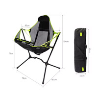 Hamac suspendu Portable d'extérieur, chaise de Camping pliante à bascule