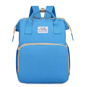 <span class=keywords><strong>Valise</strong></span> Marocaine Antivol Bleue Petit Bébé Éléphants Sac À Langer Pour Bébés Maman Sac À Dos Avec <span class=keywords><strong>Lit</strong></span> - Product Image 2