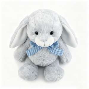 Conejito de peluche gris personalizado, conejito de peluche con orejas caídas, juguete de peluche de conejo, conejito de peluche, peluche de conejo gris - Product Image 4