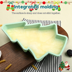 Árboles de Navidad 3D moldes de pastel de silicona 4 tamaños molde de pastel novedad latas de pastel DIY molde para hornear para cumpleaños boda Navidad - Product Image 2