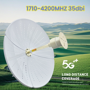 4G/5G 수직 셀룰러 부스터 신호 라우터 도너 통신을 위한 고이득 35dbi 안테나 1710-4200MHz 그리드 혼 포물선 - Product Image 2