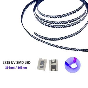 หลอดไฟชิปแสงยูวีสีม่วง SMD, หลอดไฟ LED แสงอัลตราไวโอเลต 0.2W 0.5W 365nm 395nm - Product Image 1
