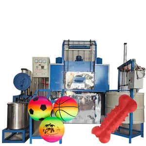 Roto Casting Machine Yoga Bal Automatische Pvc Zee Strand Speelgoed Fabrikant Proces Kleine Rotatiebouw
