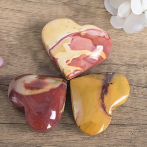 Piedra de Jaspe Mookaite Natural Pulida Ecológica al por Mayor, Tallada en Forma de Corazón, para Regalo de Feng Shui - Product Image 5