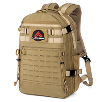 Sac à dos tactique camouflage Oxford grande capacité 45L étanche Lupu LP2145 avec fermeture éclair et cadre interne ergonomique