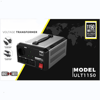 Transformateur élévateur/abaisseur de tension en cuivre sécurisé 1700W, convertisseur robuste 110-220V