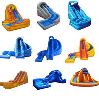 Grand toboggan gonflable en PVC pour enfants et adultes, vente en gros, jeux gonflables, terrain de jeu, piscine