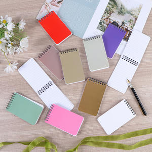 Mini carnet en cuir à spirale, logo personnalisé, haut niveau d'apparence, couleur étudiant, feuilles mobiles, portable, format A7 - Product Image 4