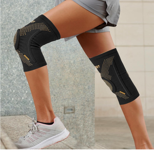 Genouillère professionnelle avec stabilisateurs latéraux et supports en cuivre pour l'arthrite - Product Image 4