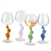 Verre à vin créatif en forme de cactus en verre borosilicate, style nordique, verre à cocktail pour bar, design unique, capacité 201-300 ml