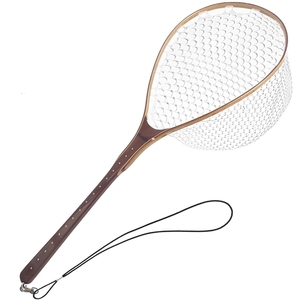 Red de Pesca Tradicional para <span class=keywords><strong>Trucha</strong></span> 03G-A14 con Mango Largo de Madera, Bolsa de Red de PVC y Goma (B05) - Product Image 1