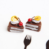 Cabochon in resina in miniatura con retro piatto cibo torta giocattoli misti finta per casa delle bambole cucina gioca resina Mini cibo artigianato