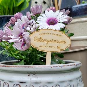<b>Wooden</b> Handmade Plant Marker Personalised Garden Plant <b>Stake</b> Custom Plant Label Flower Gift Tag Gardening Accessories Easy - Product Image 4