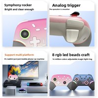 Grosir Pabrik BC09 Wireless untuk Pengontrol Game Lampu RGB Getaran Ganda Tombol Belakang Gamepad Joystick Tipe-C