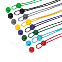 QUICKLACES Lacets élastiques réfléchissants sans nœuds pour enfants, lacets ronds en polyester avec système de verrouillage, couleur personnalisée